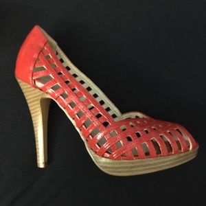 Sexy red peep toe pumps! ❤️💋🌹💃🏻